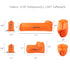 Inflatable Outdoor Sofa – Perfect for Beach and Camping - Orange - Green