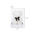 Rose Teddy Bear Figurine - Handcrafted with PE Material - Red, White, Pink - Acrylic Cover Protection - Valentine's Gift