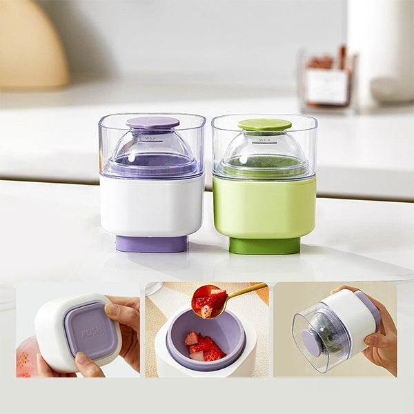 Whiskey Ice Ball Mold - One Press Release - Summer Drink Essential - Food Grade Material - Pink Green Purple