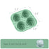Rose Ice Cube Mold - 4 or 6 Grids - Food-Grade Silicone - Easy Release - Pink and Green Options