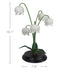 Elegant Lily of the Valley Table Lamp - Resin - Wood - Dimmable with Timer