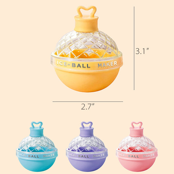 Light Bulb Ice Ball Mold Set - Pink - Blue - Easy Release - PC and ABS Material - Summer Party Essential