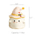 Halloween Ghost Cup with Magical Hat Lid - Pink - Black - Beige - Ceramic Craftsmanship