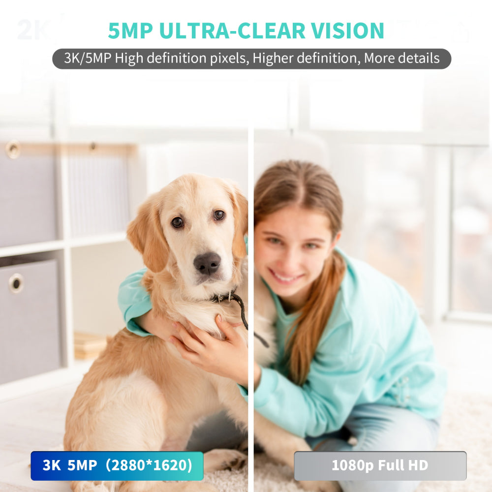 Alaga P50S 3K Indoor Camera – AI Smart Security & 360° View