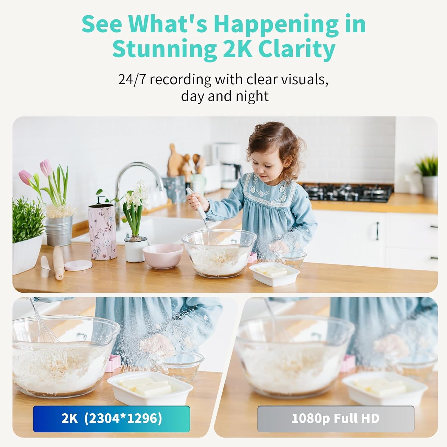 Alaga P50S 3K Indoor Camera – AI Smart Security & 360° View