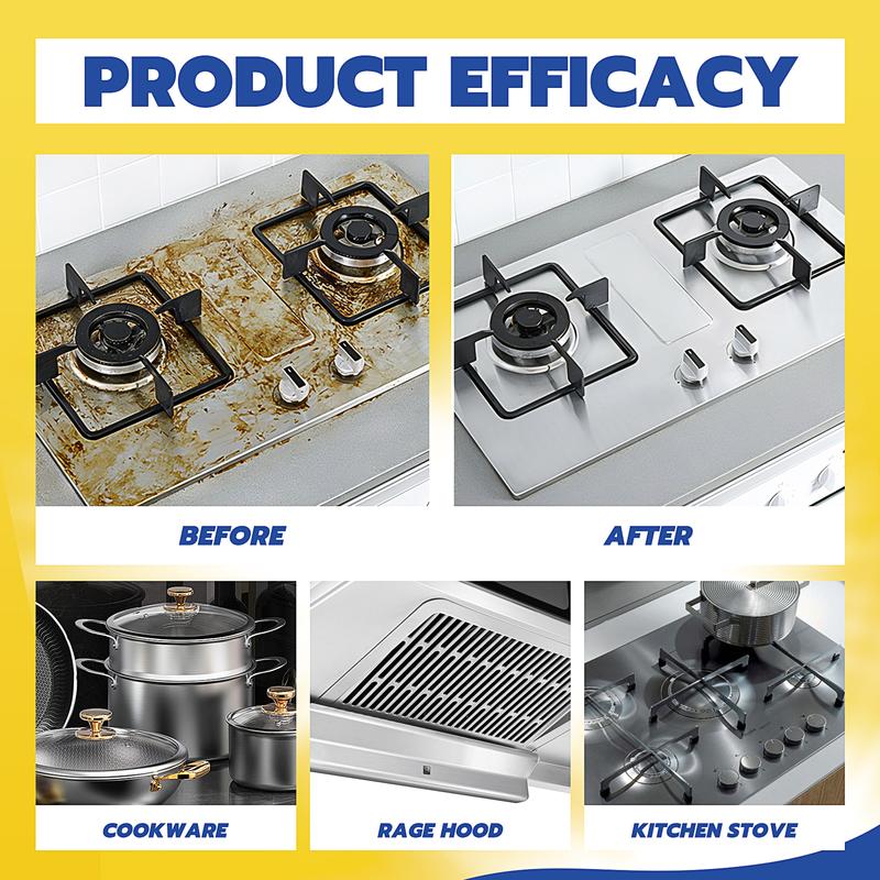 Gihen Heavy Duty Kitchen Degreaser | Professional Oil & Stain Remover Spray for Oven, Hoods & Grill