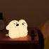 Snuggle Puppy Lamp - Soft Silicone Night Light - Adorable Bedside Lamp for Kids - Cozy Glow for Any Room