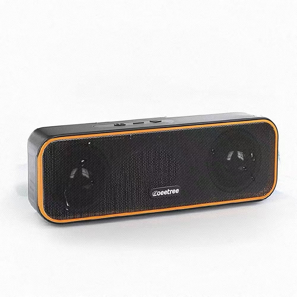 Wireless Bluetooth Speaker - 12W Stereo Sound - Portable Design - Black - Orange - Blue