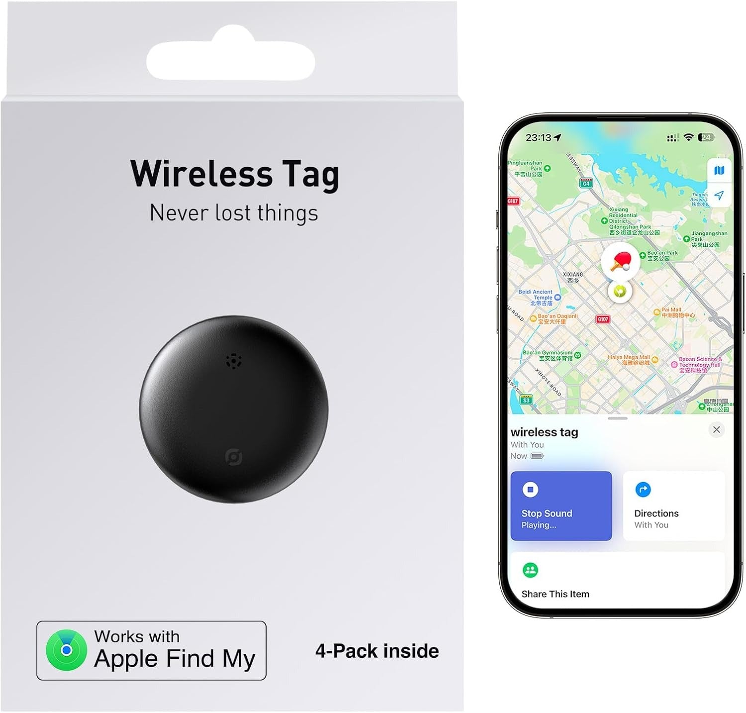 Anti-Loss Smart Tracker for Keys & Bags