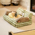 Green Checkered Pet Bed