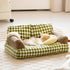 Green Checkered Pet Bed - Beautiful and Elegant